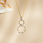 Pendentif "Gold Circles" Diamants 0,02/6 - Or Jaune
