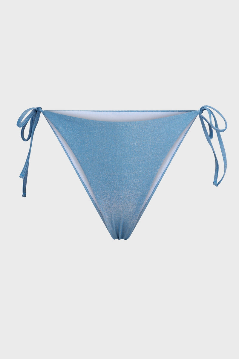 Bas Bikini Lame - Marine