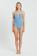 Maillot Une Piece Lame - Marine