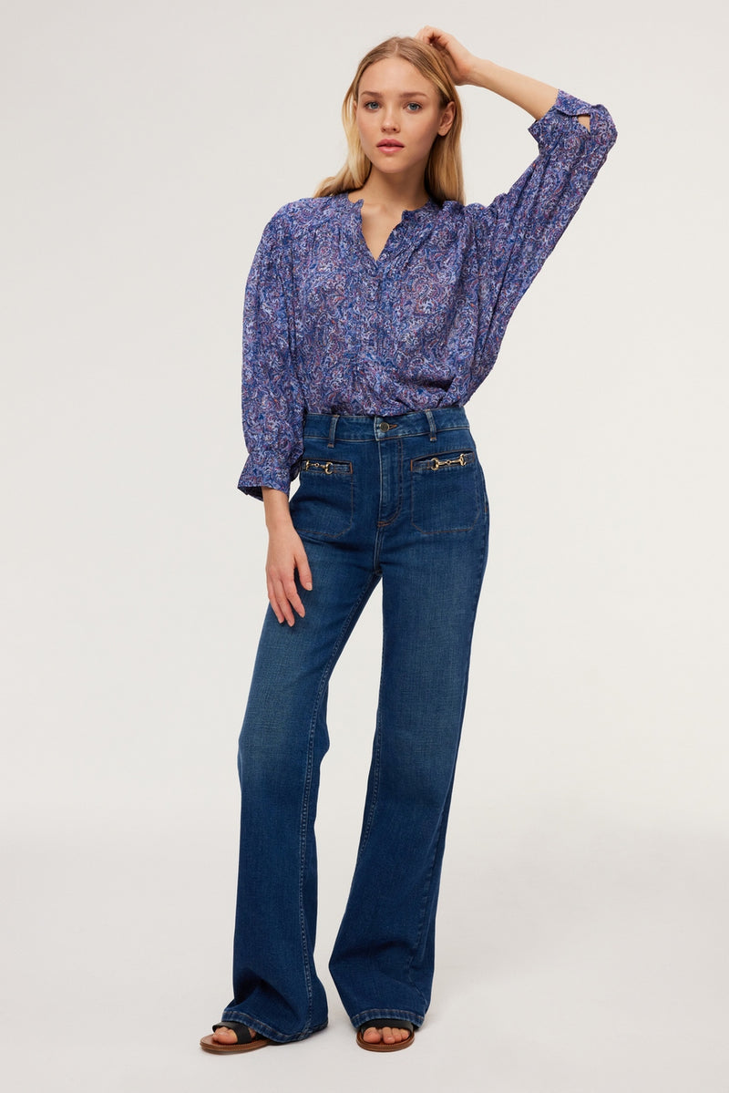 Blouse Aileen - Bleu Ciel
