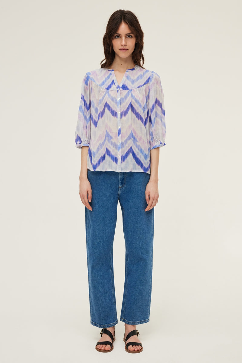 Chemise Anita - Bleu Grisé