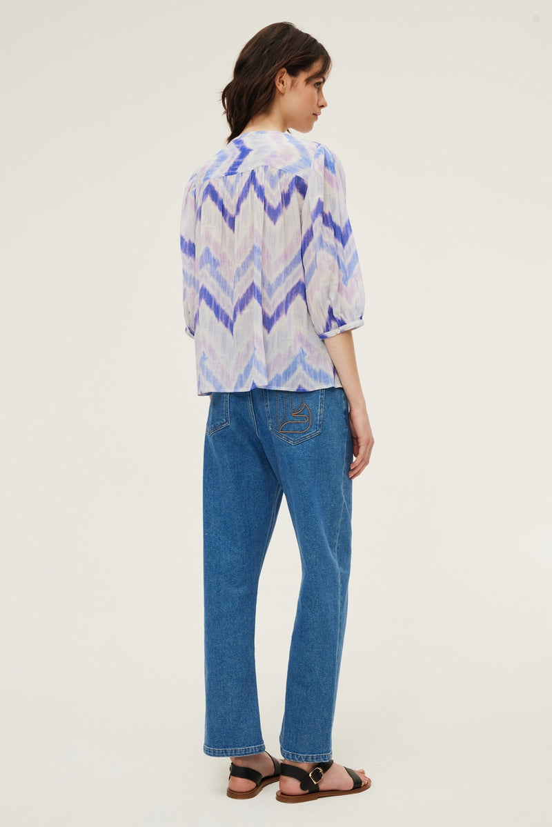 Chemise Anita - Bleu Grisé