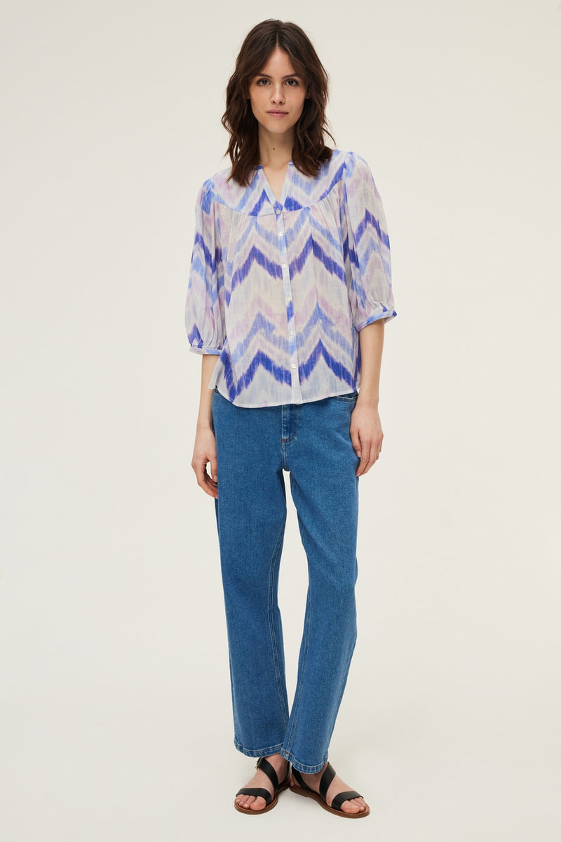 Chemise Anita - Bleu Grisé