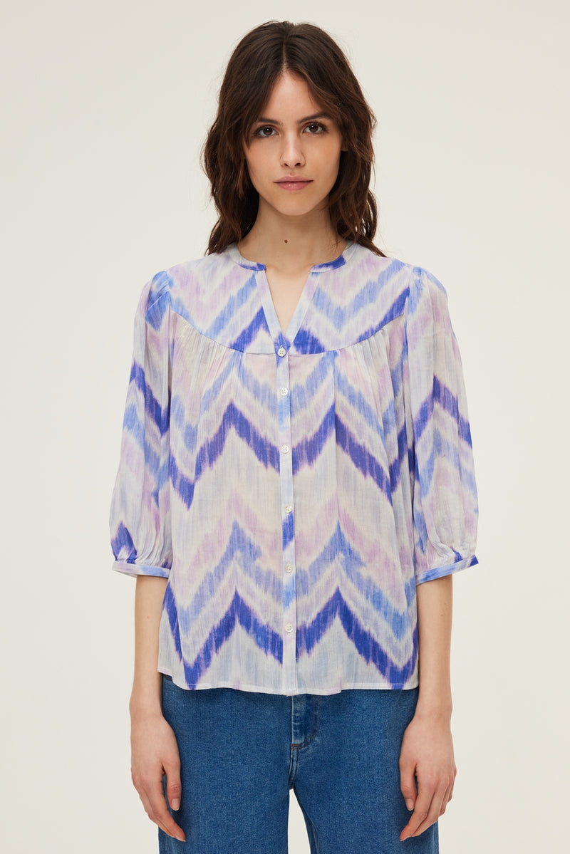 Chemise Anita - Bleu Grisé