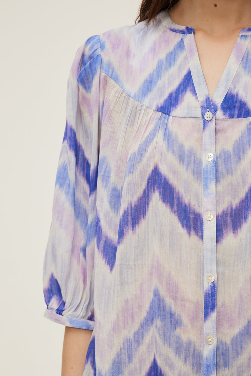 Chemise Anita - Bleu Grisé