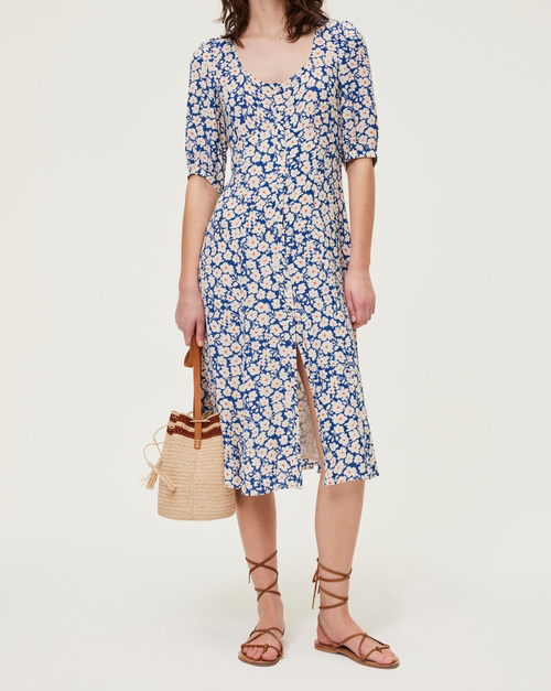 Emanuella Dress - Ocean Blue