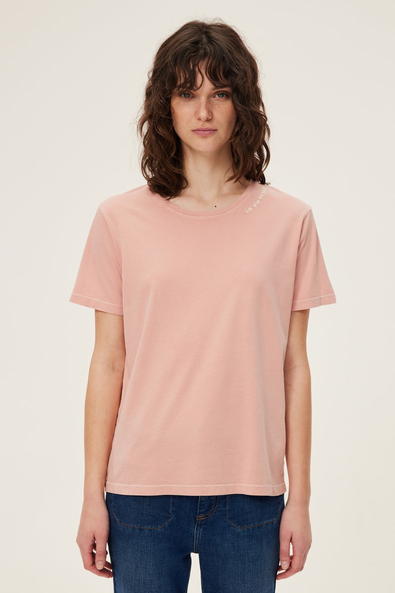 T-Shirt Melly - Rose Clair