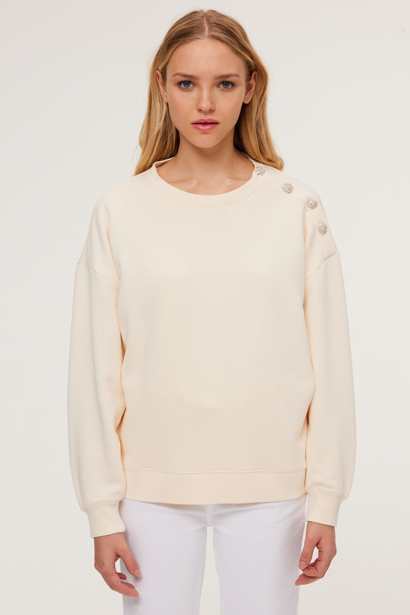 Sweatshirt Maribelle - Ecru