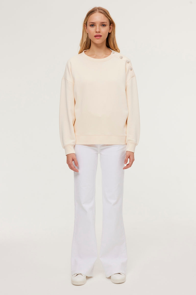 Sweatshirt Maribelle - Ecru