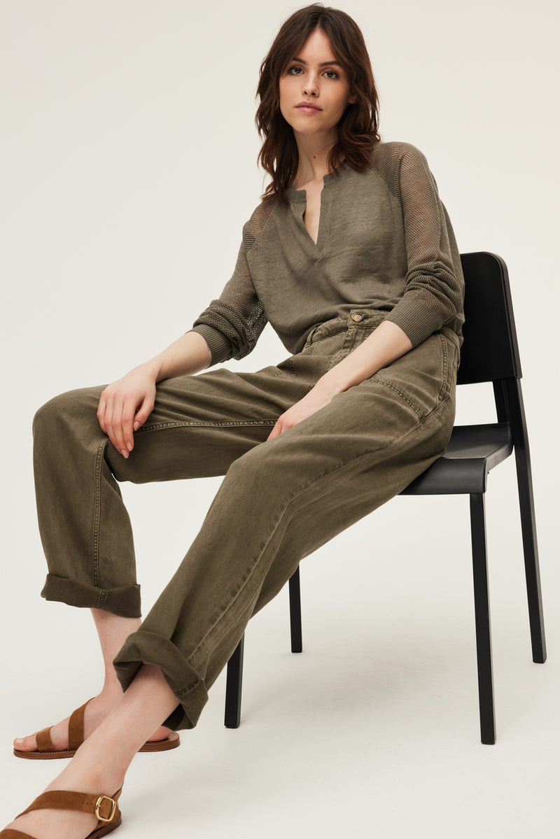 Pull Leodie - Vert Kaki