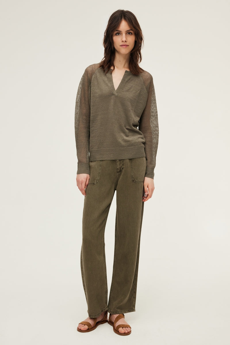 Pull Leodie - Vert Kaki