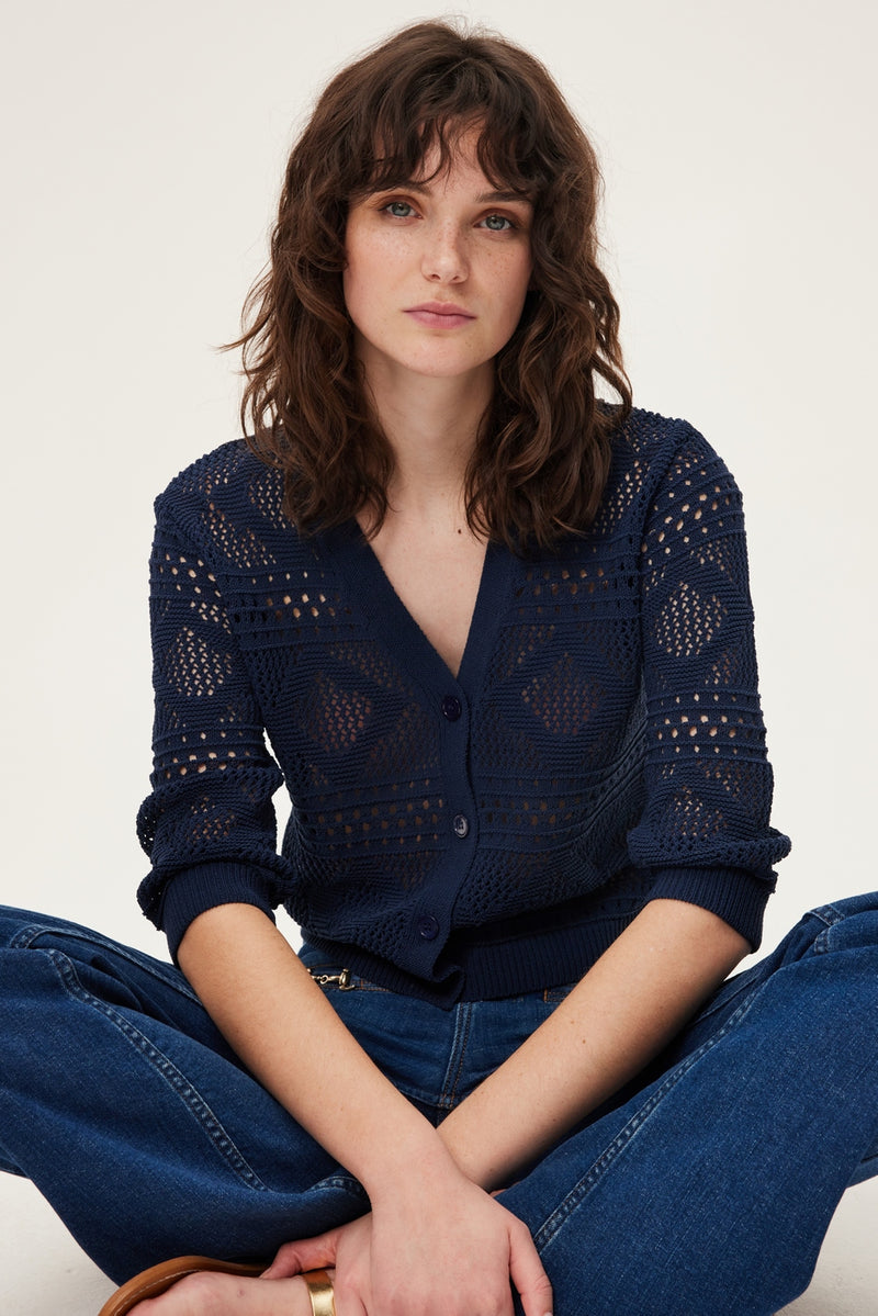 Gilet Lysia - Marine