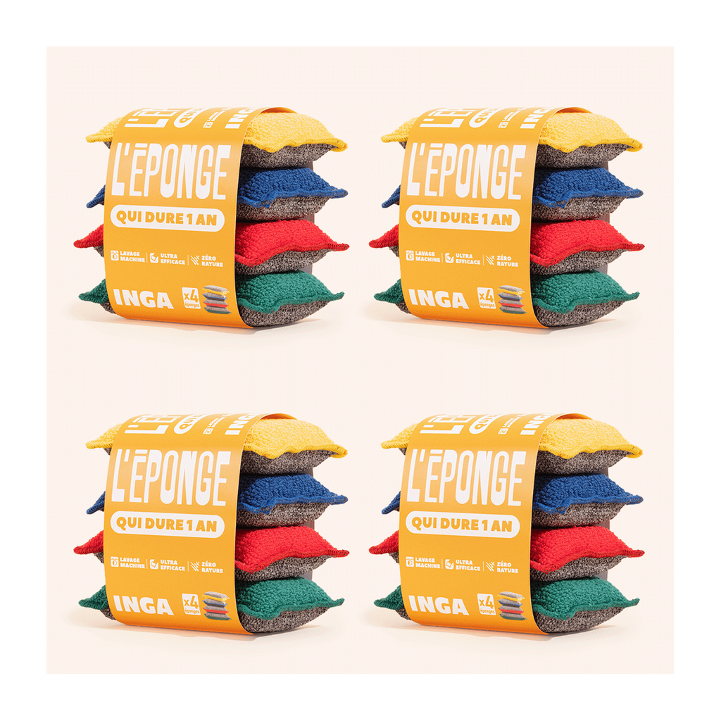 Washable Sponges - 4 Colors - 16 Sponges