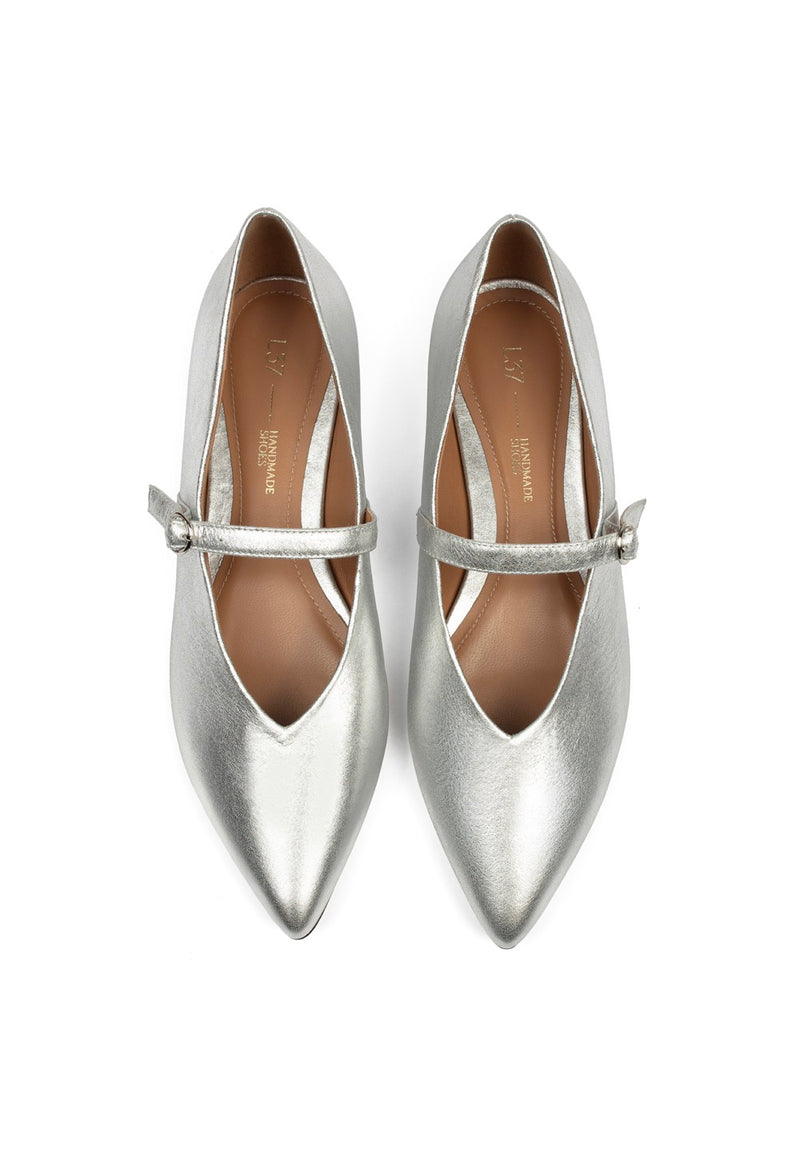 Different Part Ballerinas - Silver
