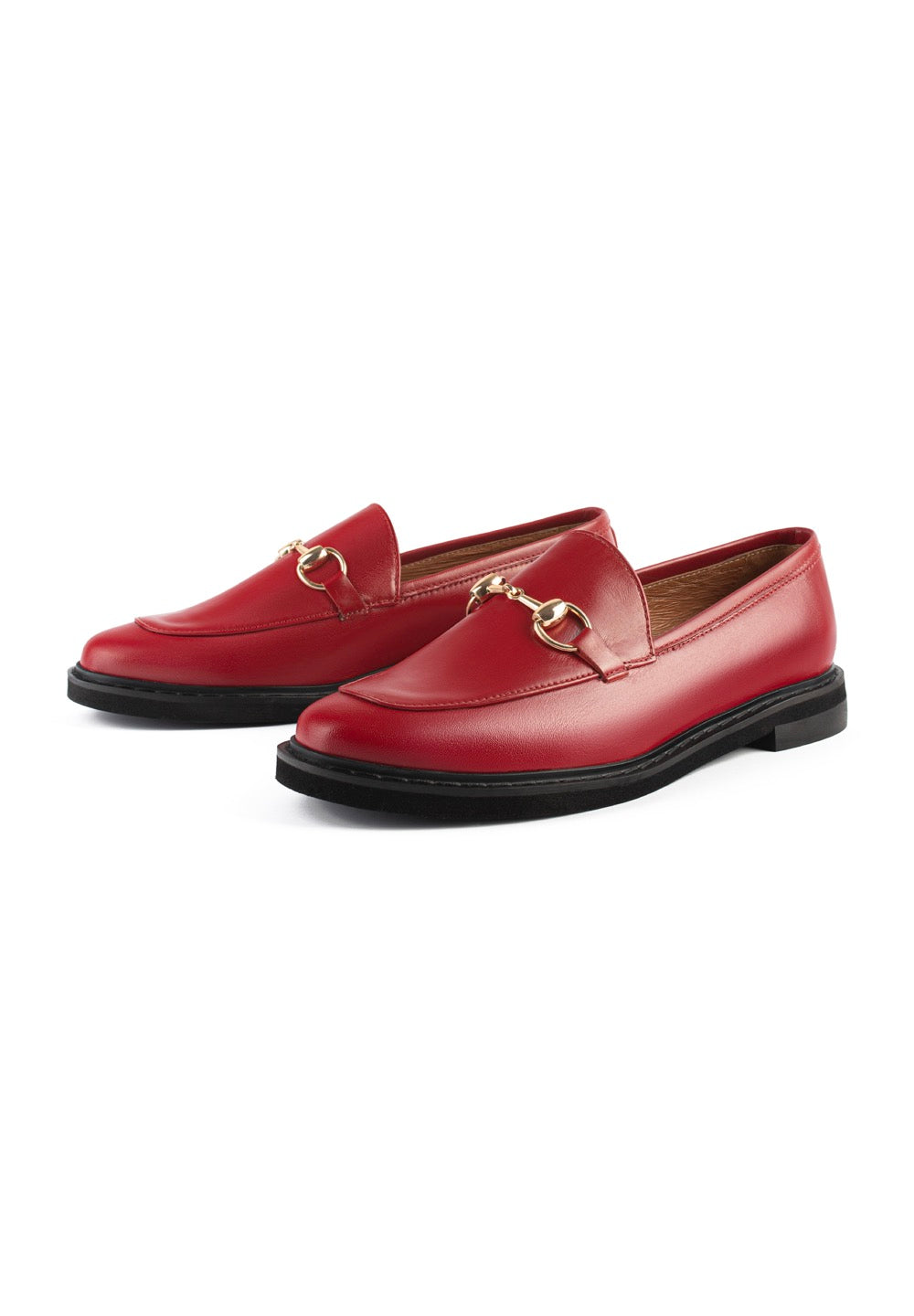 Mocassins Long Way To Go - Rouge