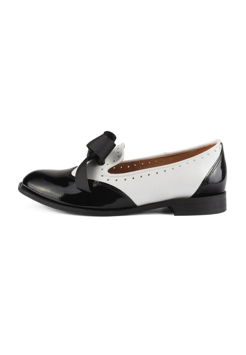 Mocasines Mouse World - Blanco y negro