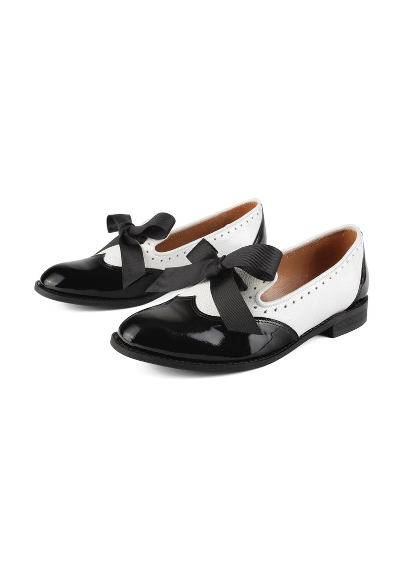 Mocasines Mouse World - Blanco y negro