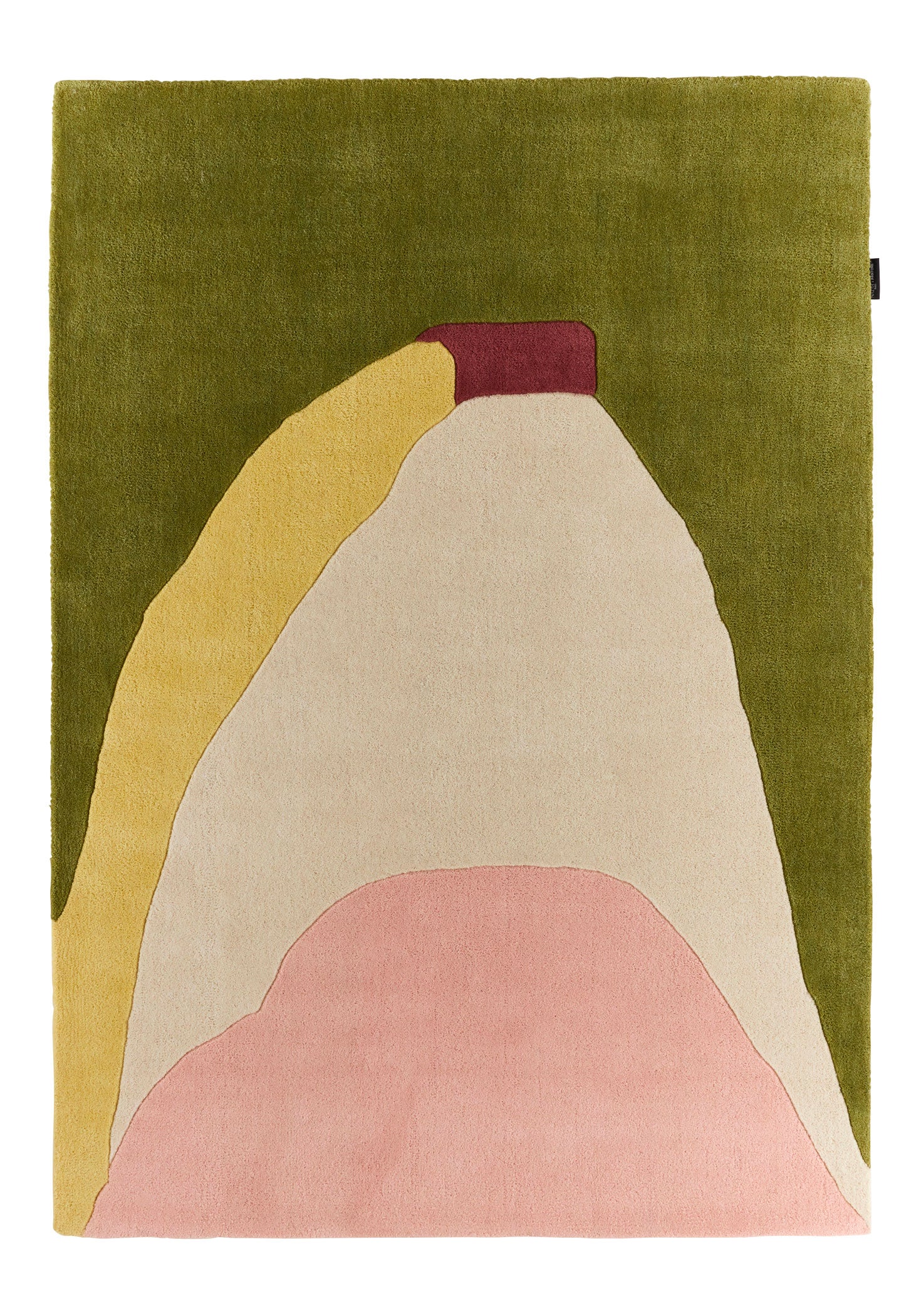 Sucreful Cloud – Sucreful Cloud Multicolored Green and Pink Wool Rug