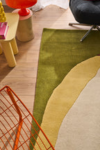 Sucreful Cloud – Sucreful Cloud Multicolored Green and Pink Wool Rug