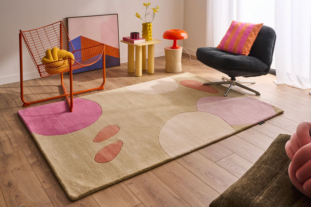 Sweet Cloud – Alfombra de lana multicolor con motivos geométricos Sweet Cloud