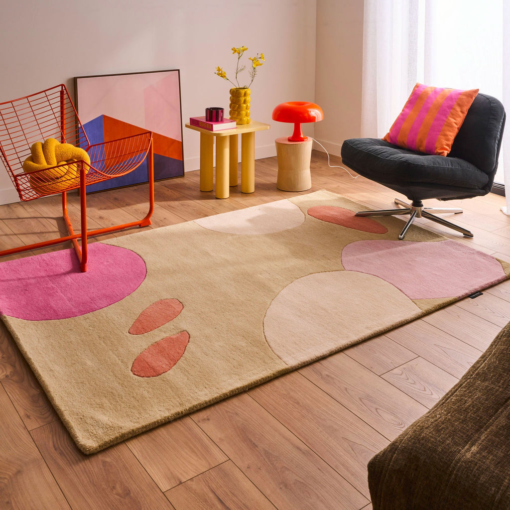 Sweet Cloud – Alfombra de lana multicolor con motivos geométricos Sweet Cloud