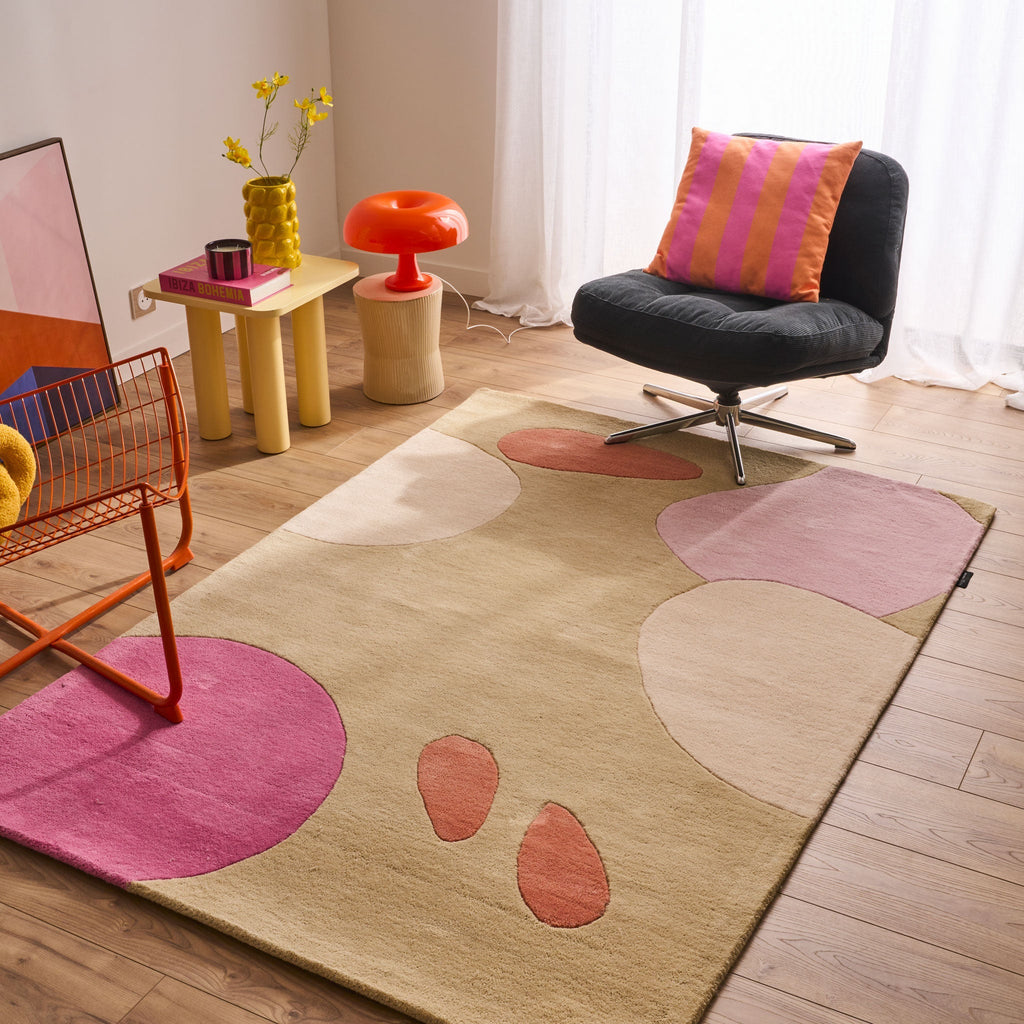 Sweet Cloud – Alfombra de lana multicolor con motivos geométricos Sweet Cloud