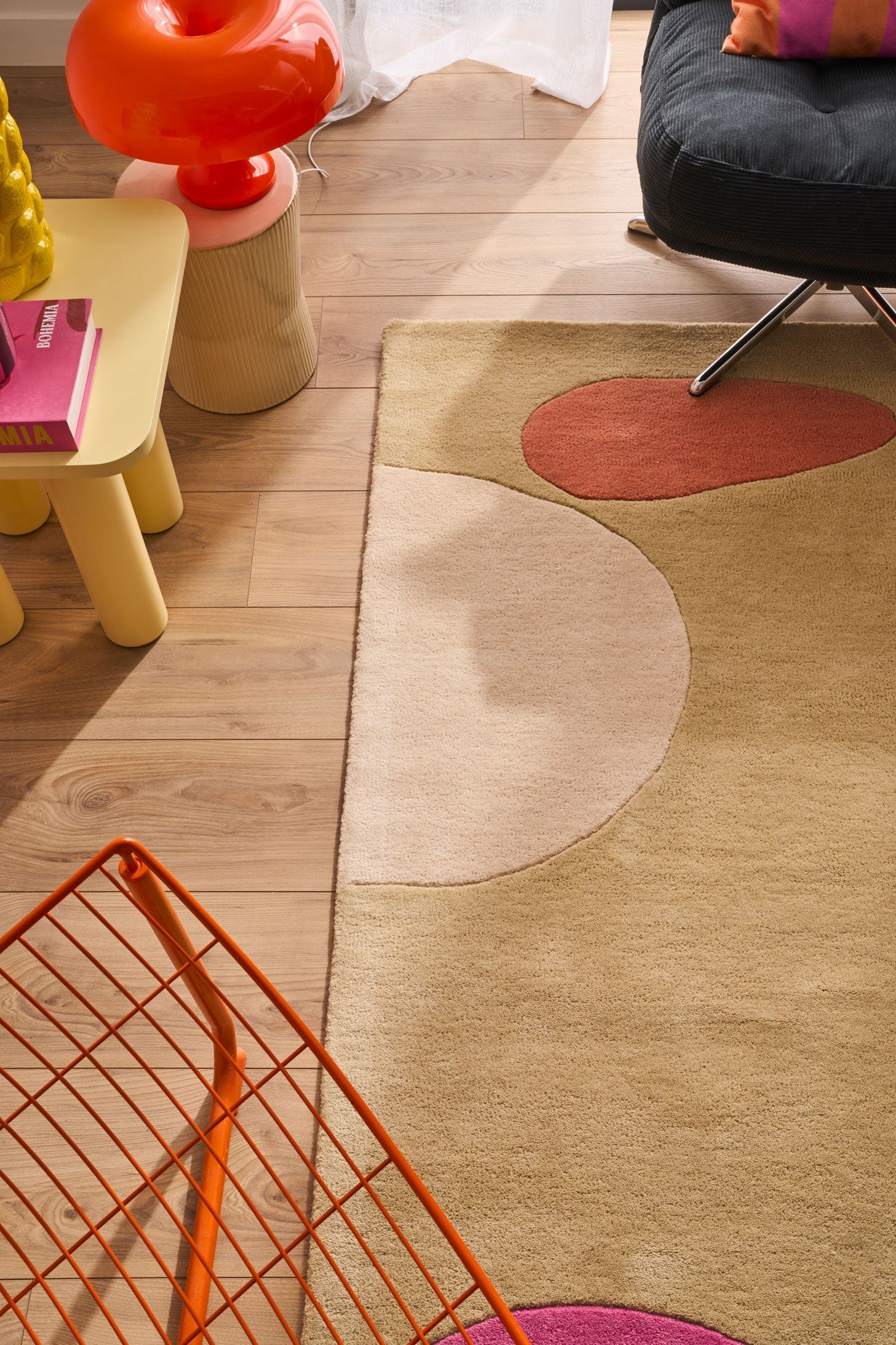 Sweet Cloud – Alfombra de lana multicolor con motivos geométricos Sweet Cloud