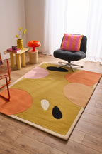 Nuage sucré – Tapis en laine coloré aux motifs géométriques Nuage sucré