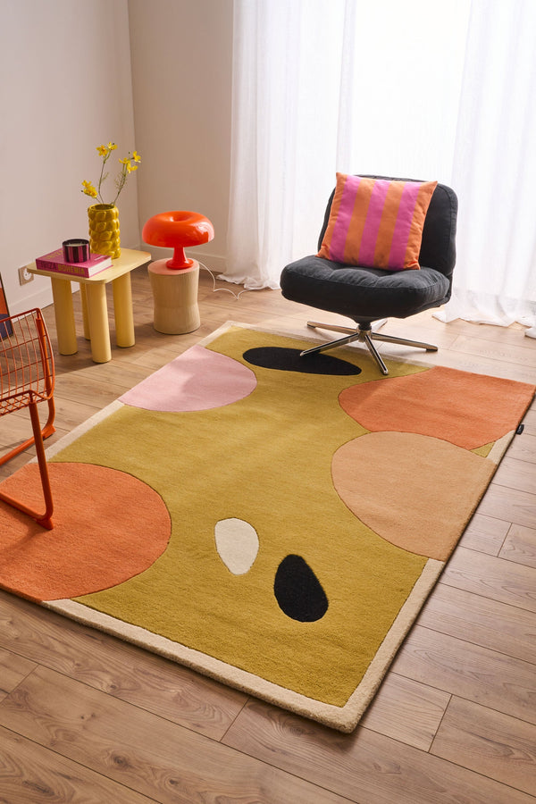 Sweet Cloud – Colorful wool rug with geometric patterns Sweet Cloud