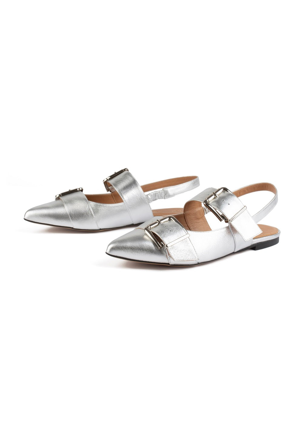Rodeo Drive Ballet Flats - Silver