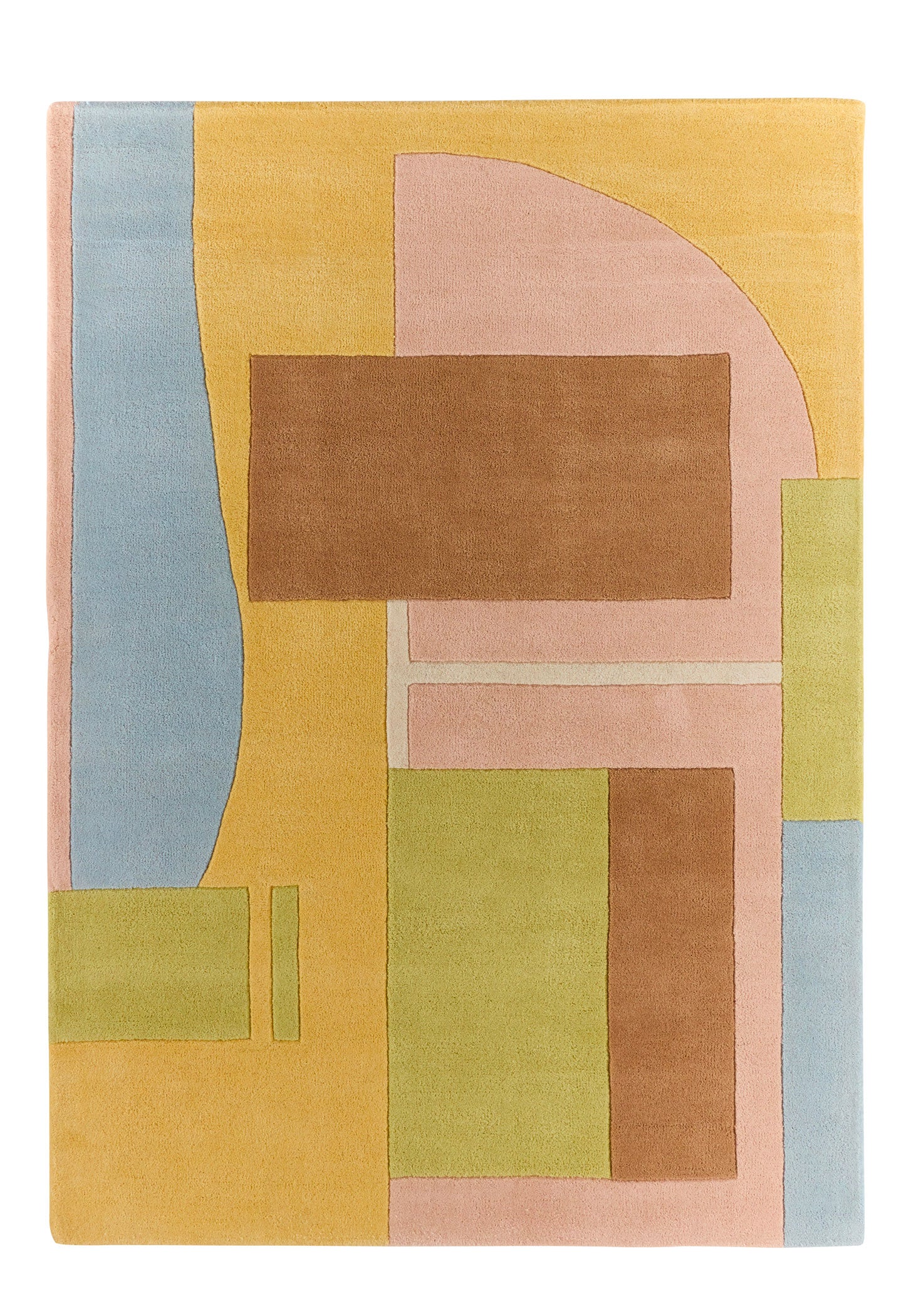 Soft Rayon – Alfombra de lana en tonos pastel Soft Rayon