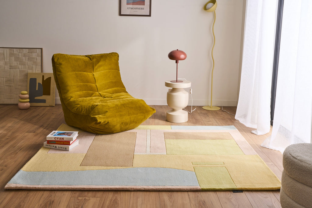 Soft Rayon – Alfombra de lana en tonos pastel Soft Rayon