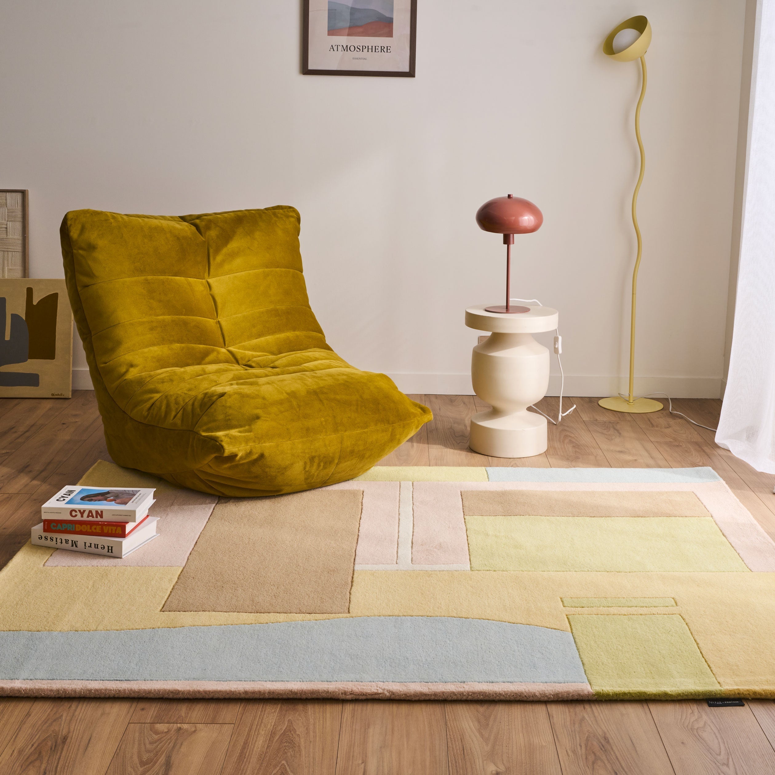 Soft Rayon – Alfombra de lana en tonos pastel Soft Rayon