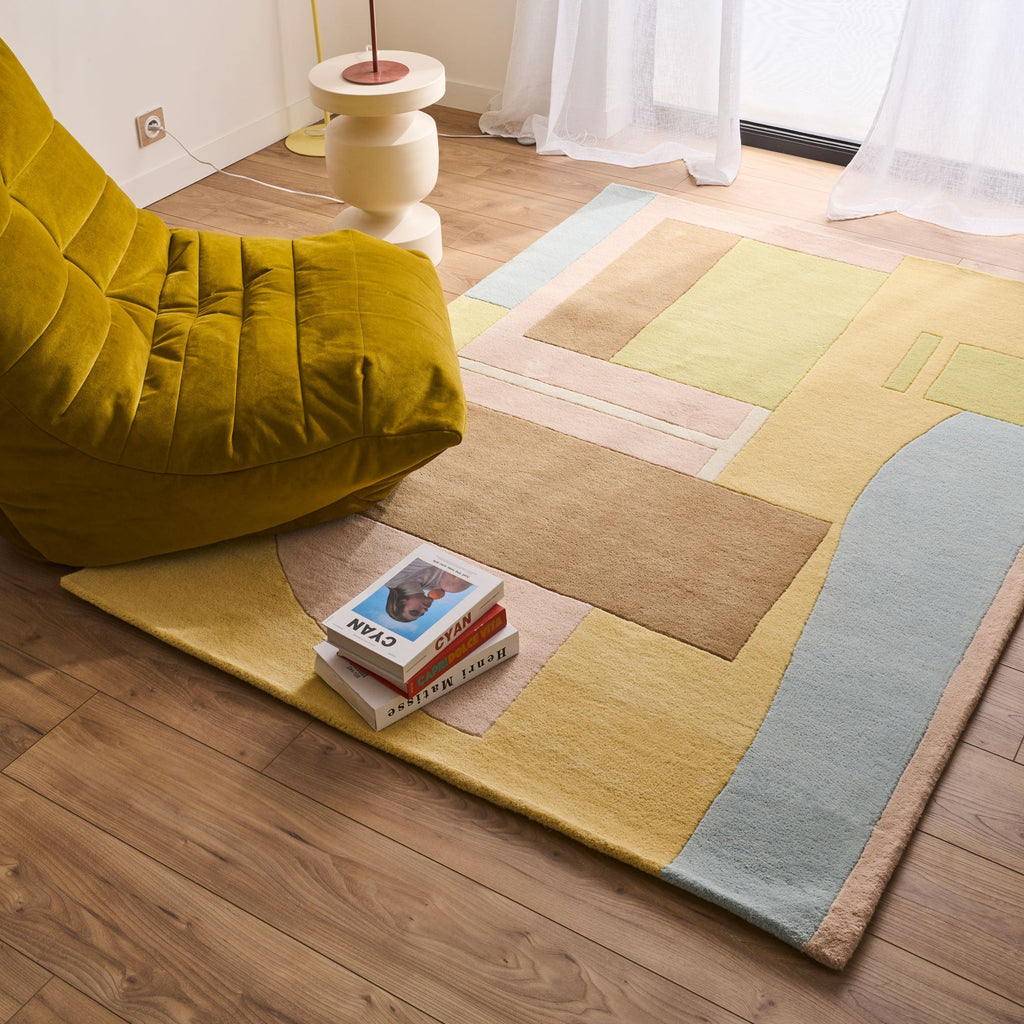 Soft Rayon – Alfombra de lana en tonos pastel Soft Rayon