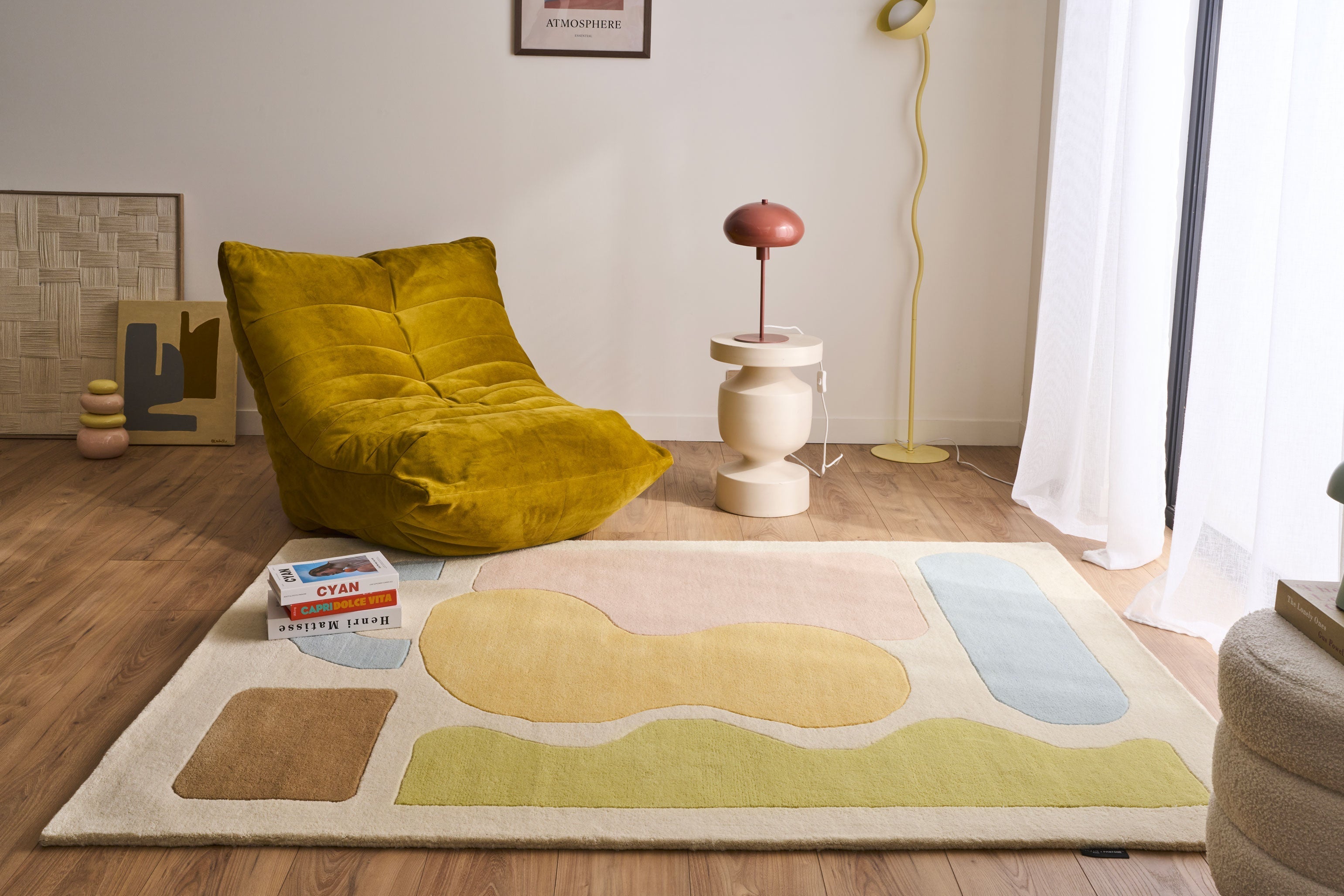 Soft Rayon – Alfombra Suave De Lana Multicolor Soft Rayon