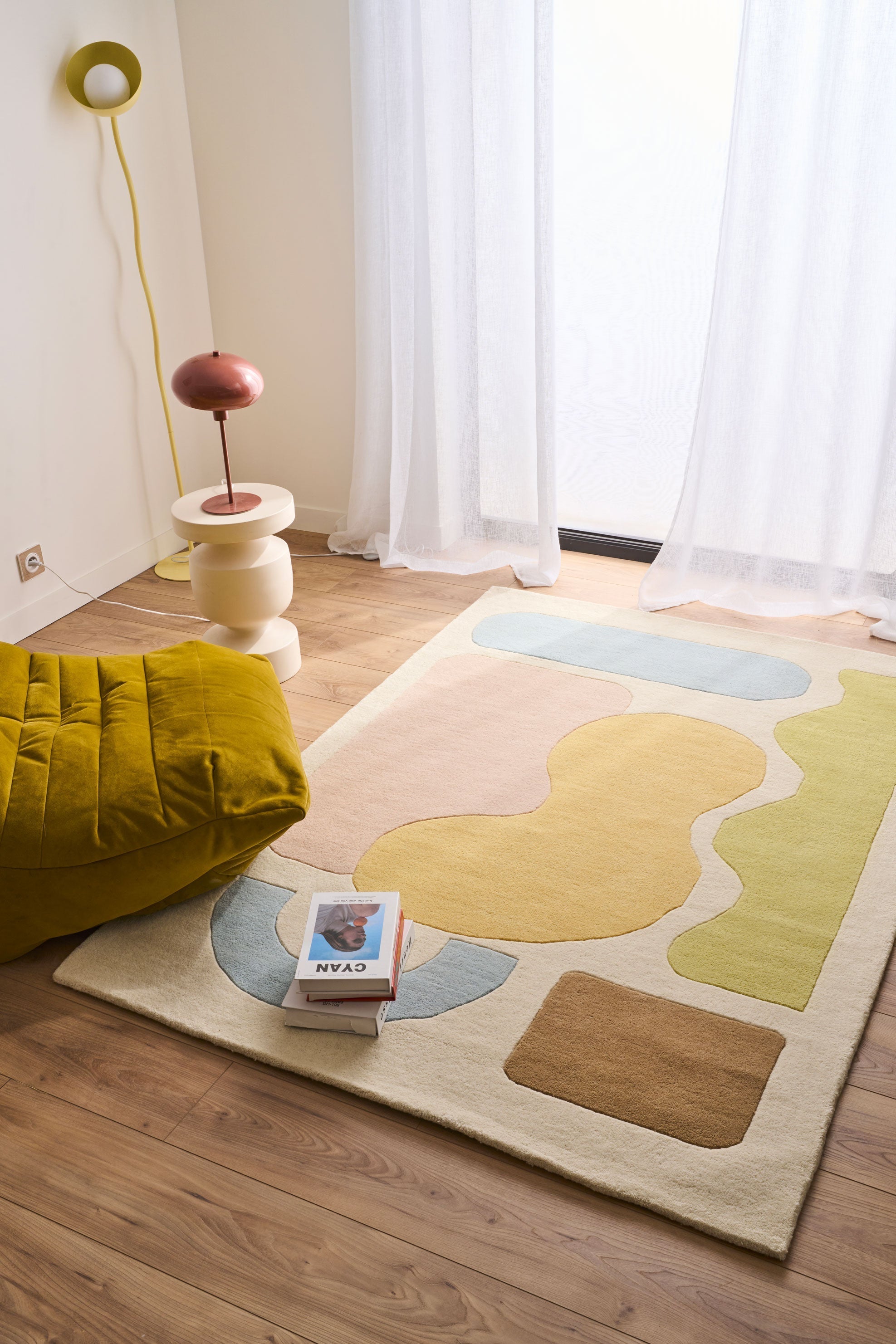 Soft Rayon – Alfombra Suave De Lana Multicolor Soft Rayon