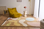 Soft Rayon – Alfombra de lana de diseño en colores pastel Soft Rayon