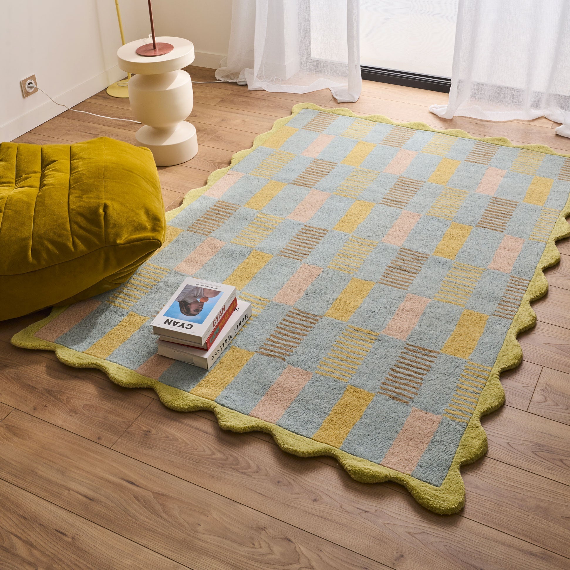 Rayon tend – Alfombra de lana de colores Rayon tend