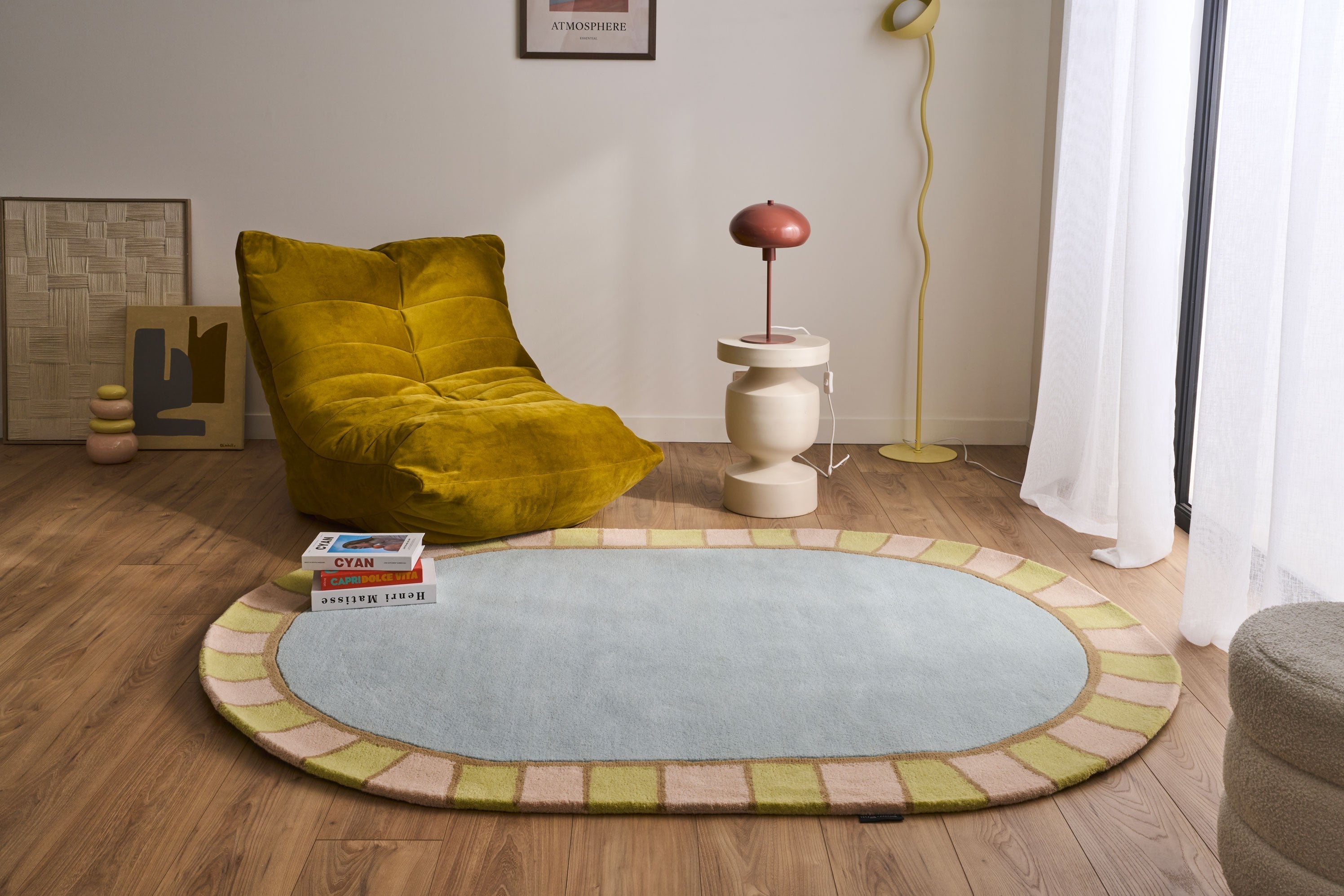 Soft Rayon – Alfombra de lana en tonos pastel Soft Rayon