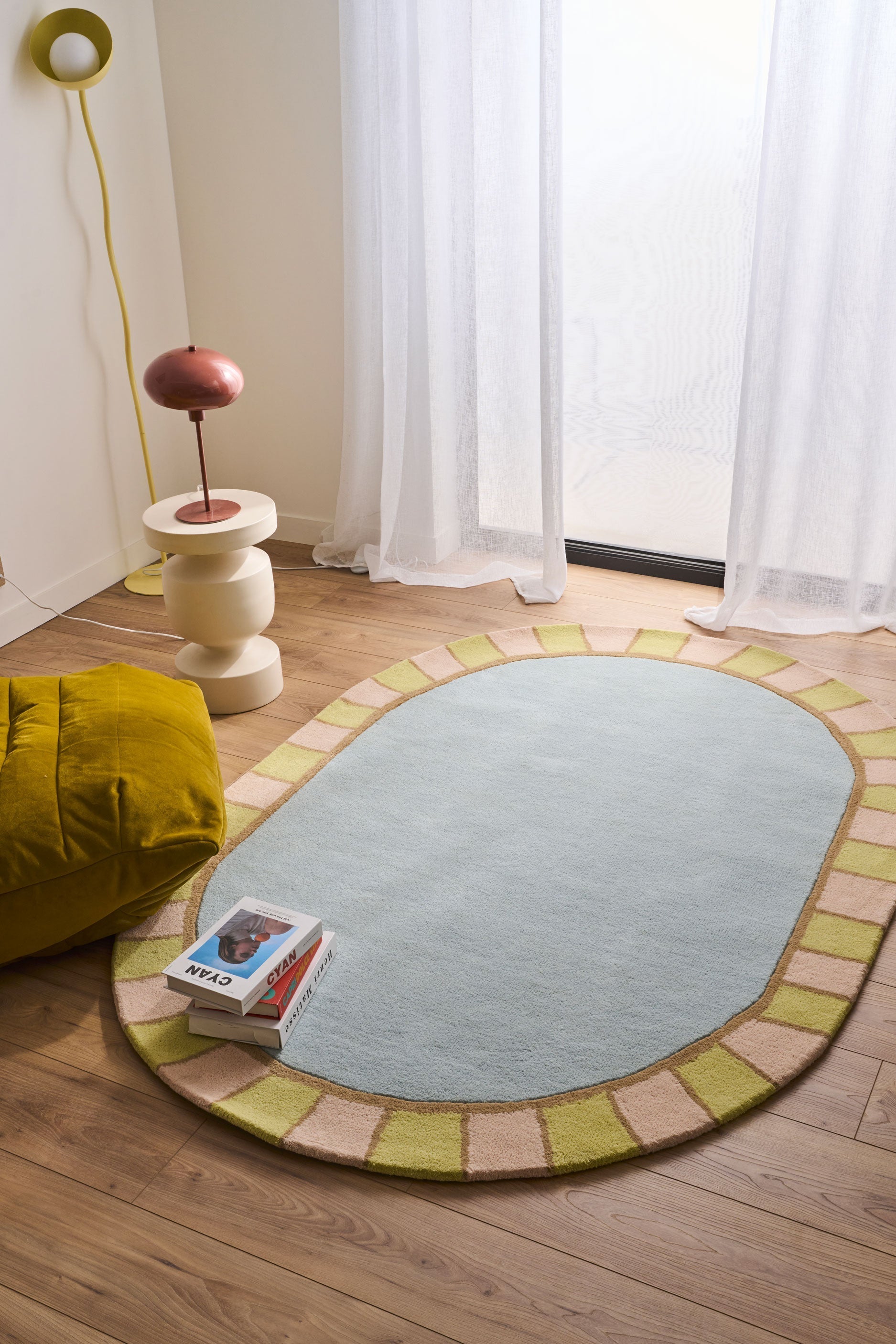 Soft Rayon – Alfombra de lana en tonos pastel Soft Rayon