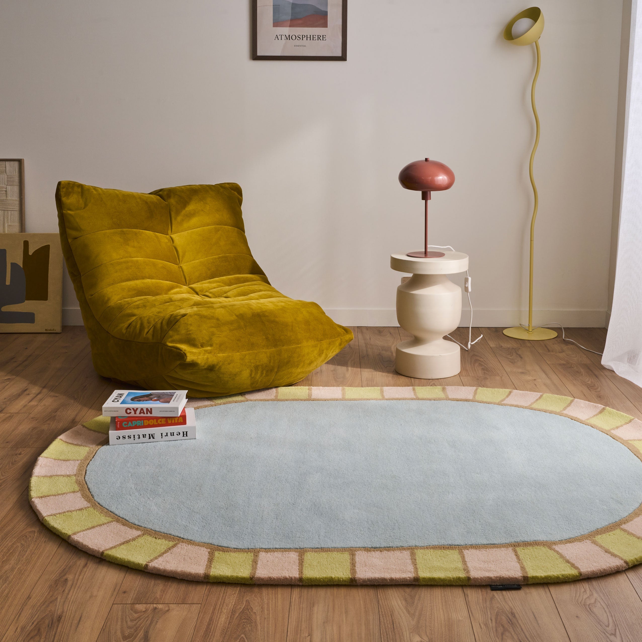 Soft Rayon – Alfombra de lana en tonos pastel Soft Rayon