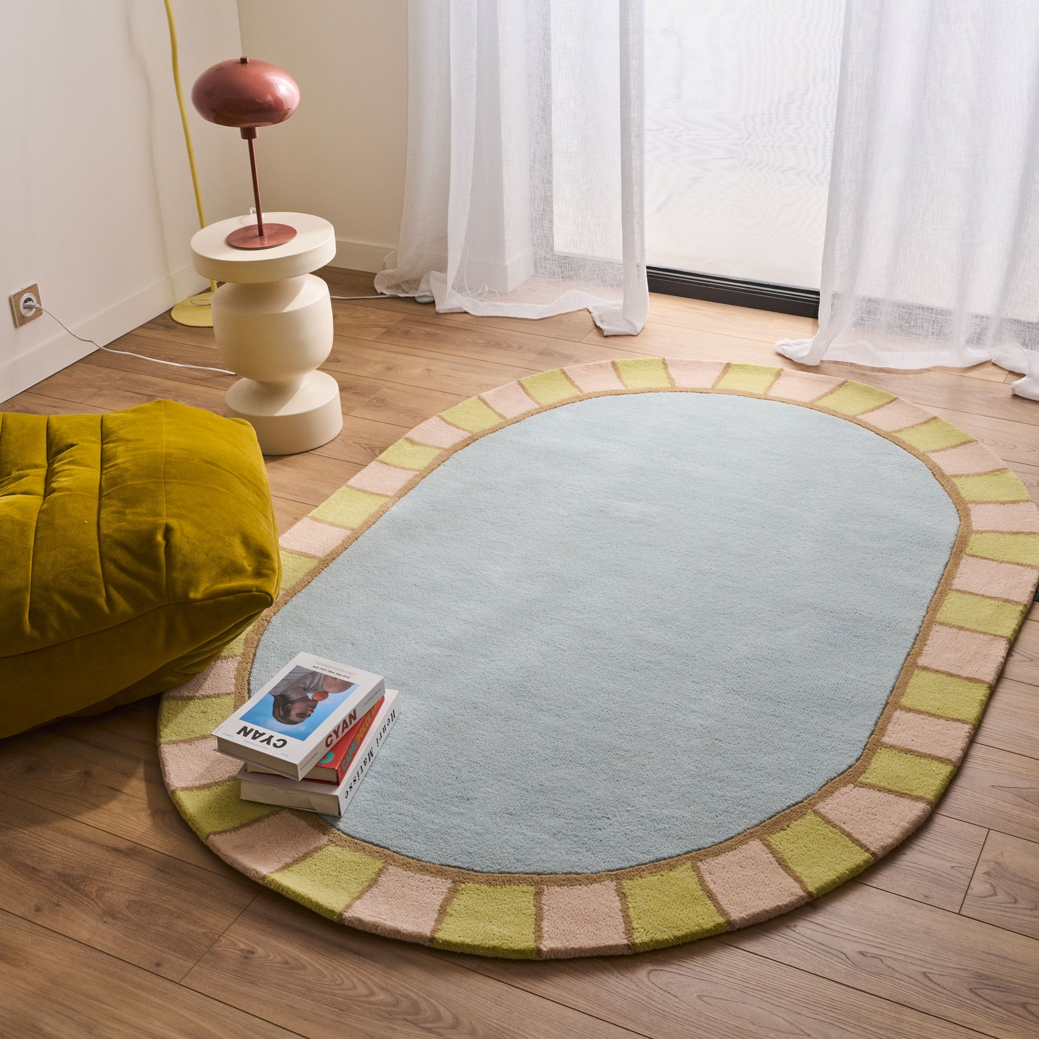 Soft Rayon – Alfombra de lana en tonos pastel Soft Rayon