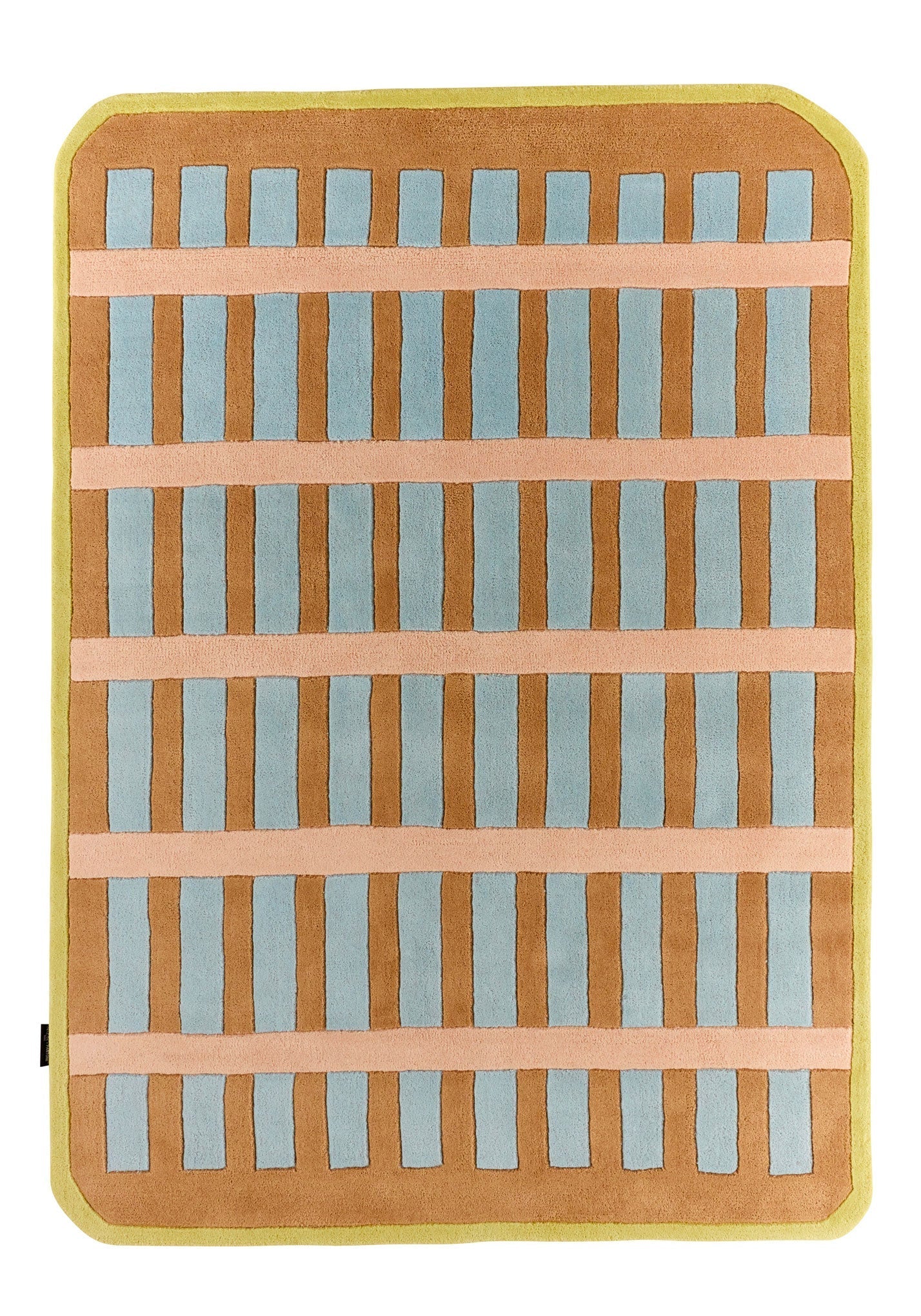 Rayon tend – Modern multi-colored wool rug Rayon tend