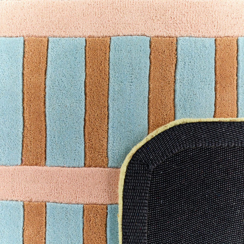 Rayon tend – Modern multi-colored wool rug Rayon tend