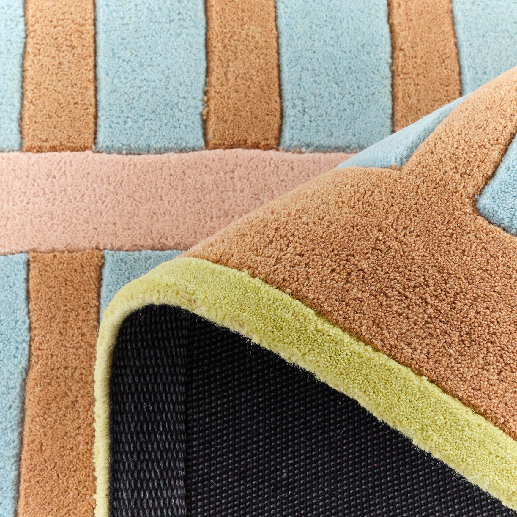 Rayon tend – Modern multi-colored wool rug Rayon tend