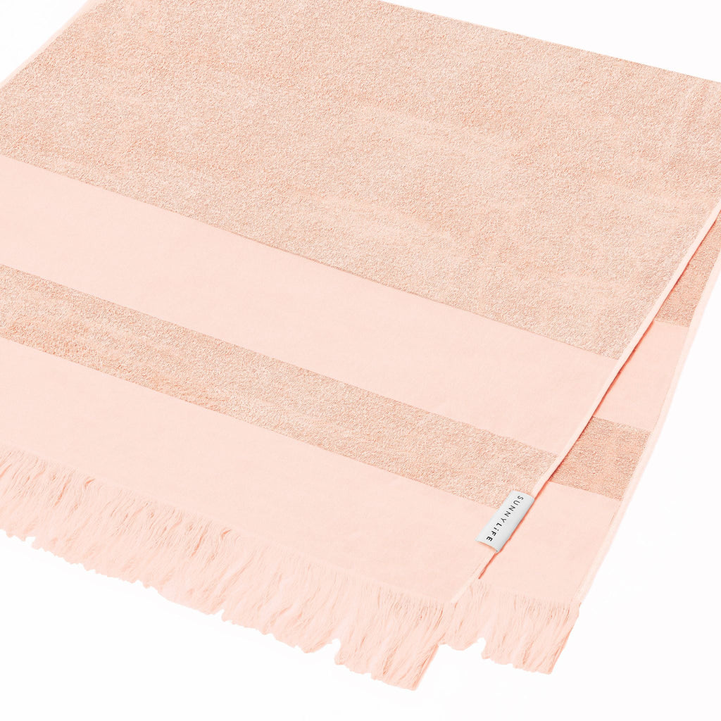 Serviette De Plage Summer Stripe - Saumon