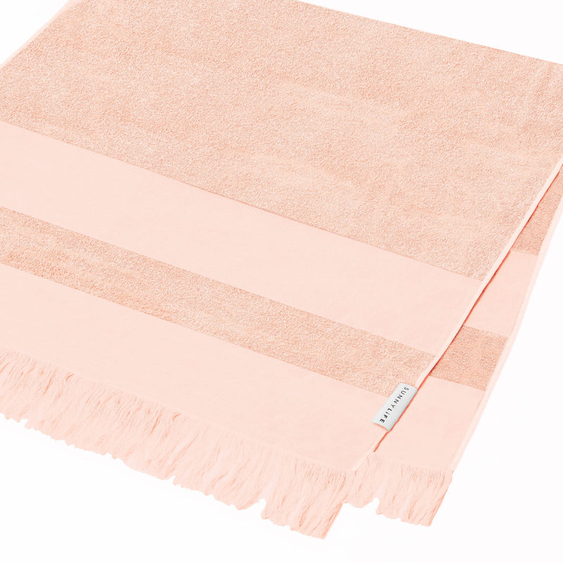 Serviette De Plage Summer Stripe - Saumon