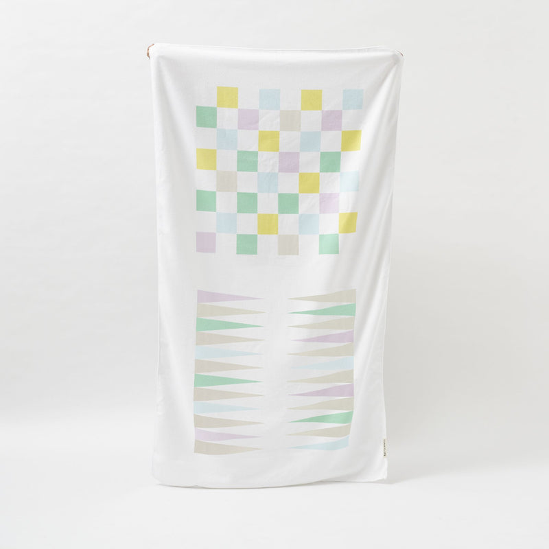 Microfiber Games Towel - Printed on White Background
