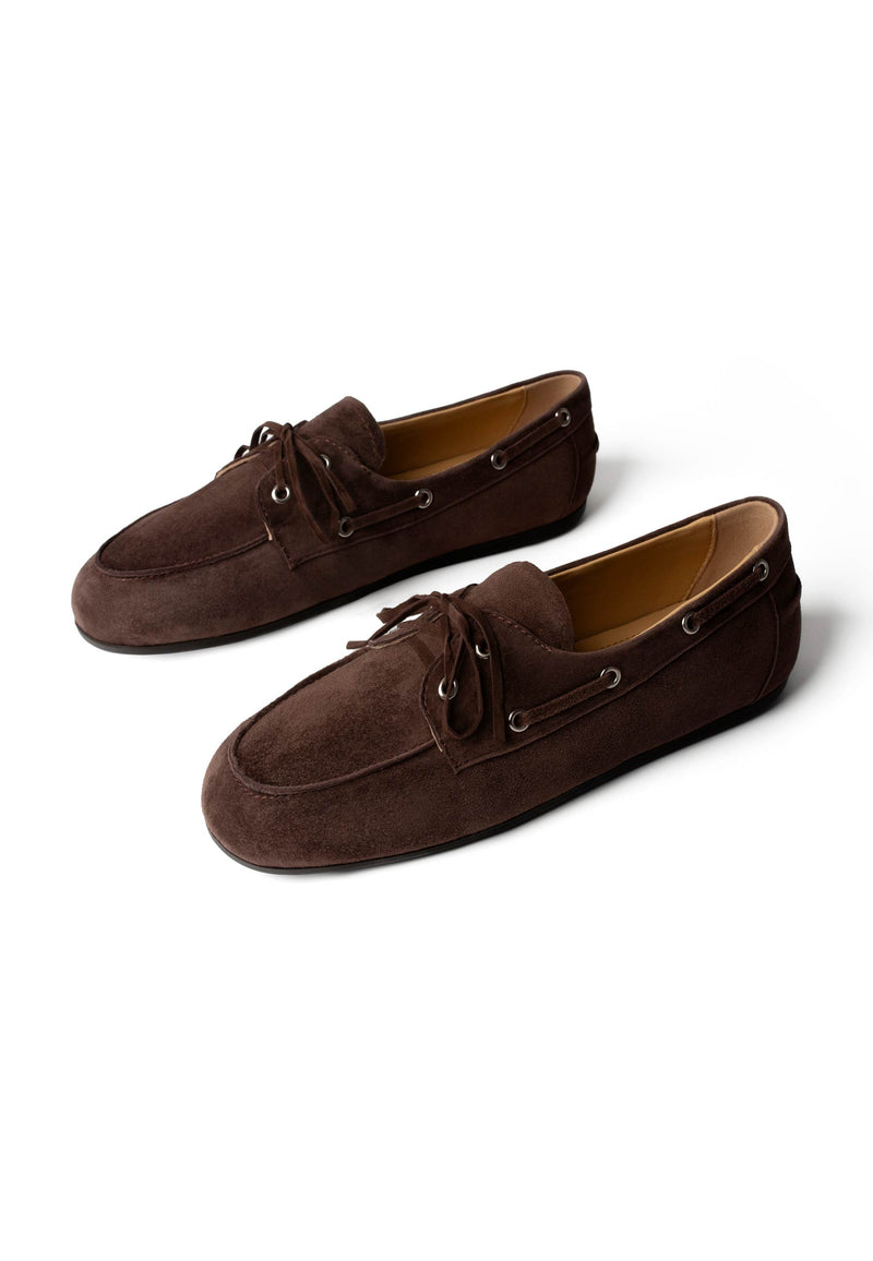 Slow Life Flat Shoes - Dark Brown