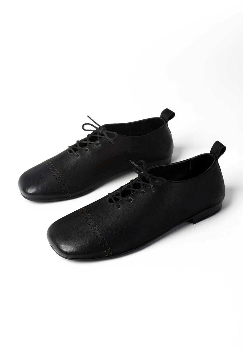 Sunsets We Remember Flat Shoes - Black